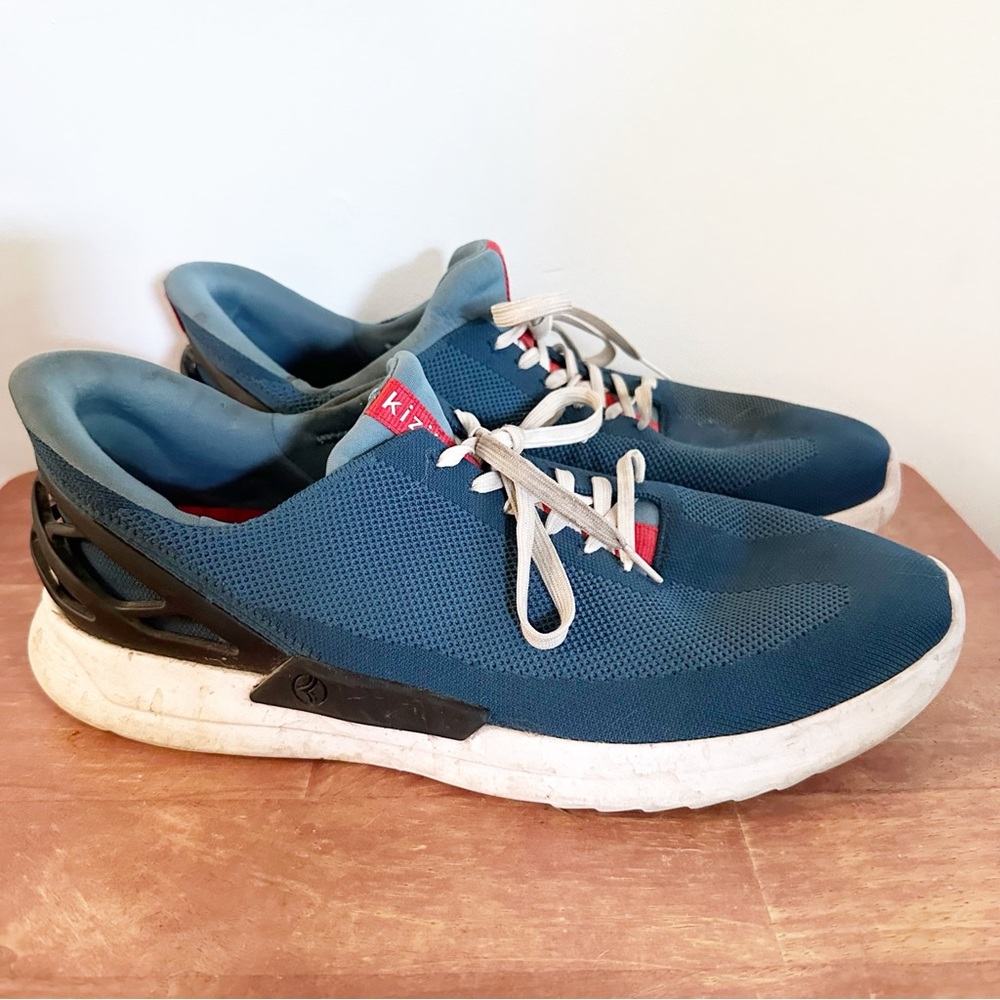 Kizik Men’s Athens Deep Sea Sneakers Athletic Shoes Blue White Size 14.5 Wide